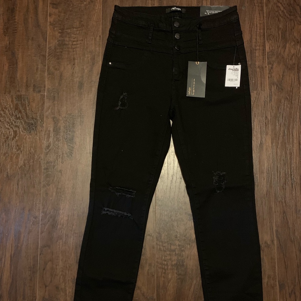 High waist skinny jeans